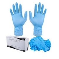 resources of Blue Powder Free Non-Medical Nitrile Gloves exporters