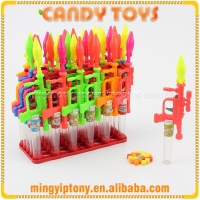 resources of Plastic Missile Gun Shape Toy Candy exporters