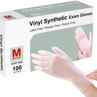 vinyl synthetic exam gloves