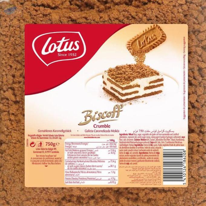 LOTUS Galletas Lotus Caramelizada Molida 750 Gr