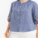 resources of 3/4 Sleeves Blouse In Chambray exporters
