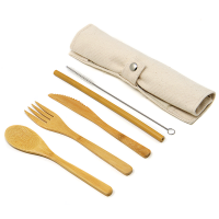 Bamboo Cutlery Set Fork Knife Spoon, Straws Exporters, Wholesaler & Manufacturer | Globaltradeplaza.com