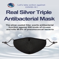 Silver Coating 3 Filters Antibacterial Mask Exporters, Wholesaler & Manufacturer | Globaltradeplaza.com