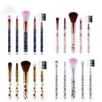 Colorful Design 5Pcs Makeup Brush Set Exporters, Wholesaler & Manufacturer | Globaltradeplaza.com
