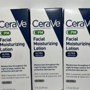 New CeraVeing PM Facial Moisturizing Lotion Ultra Lightweight Oil Free 3 FL OZ Exporters, Wholesaler & Manufacturer | Globaltradeplaza.com
