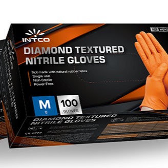 Diamond Textured Nitrile Gloves Exporters, Wholesaler & Manufacturer | Globaltradeplaza.com