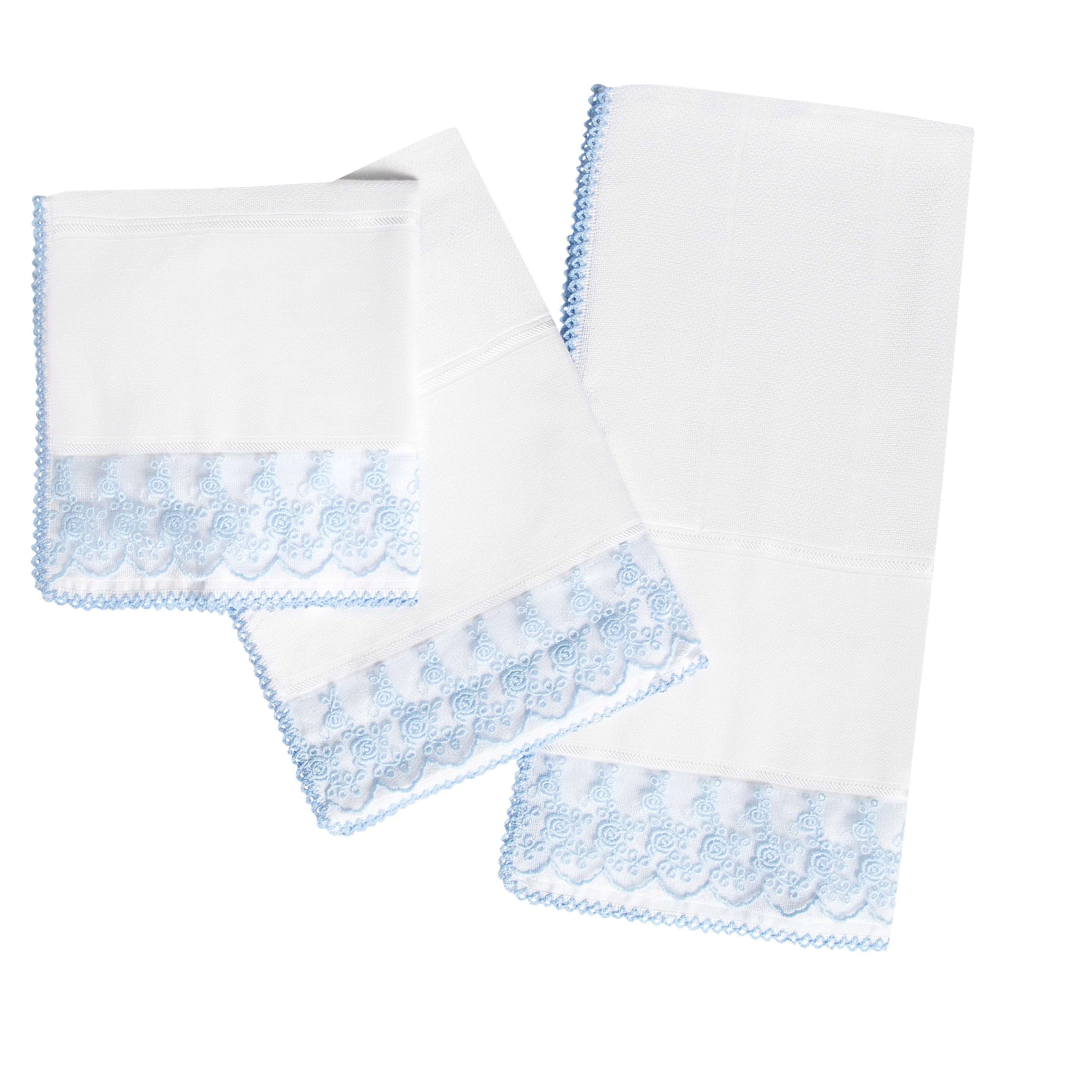 3-Pack Voil Blue Baby Towels Exporters, Wholesaler & Manufacturer | Globaltradeplaza.com