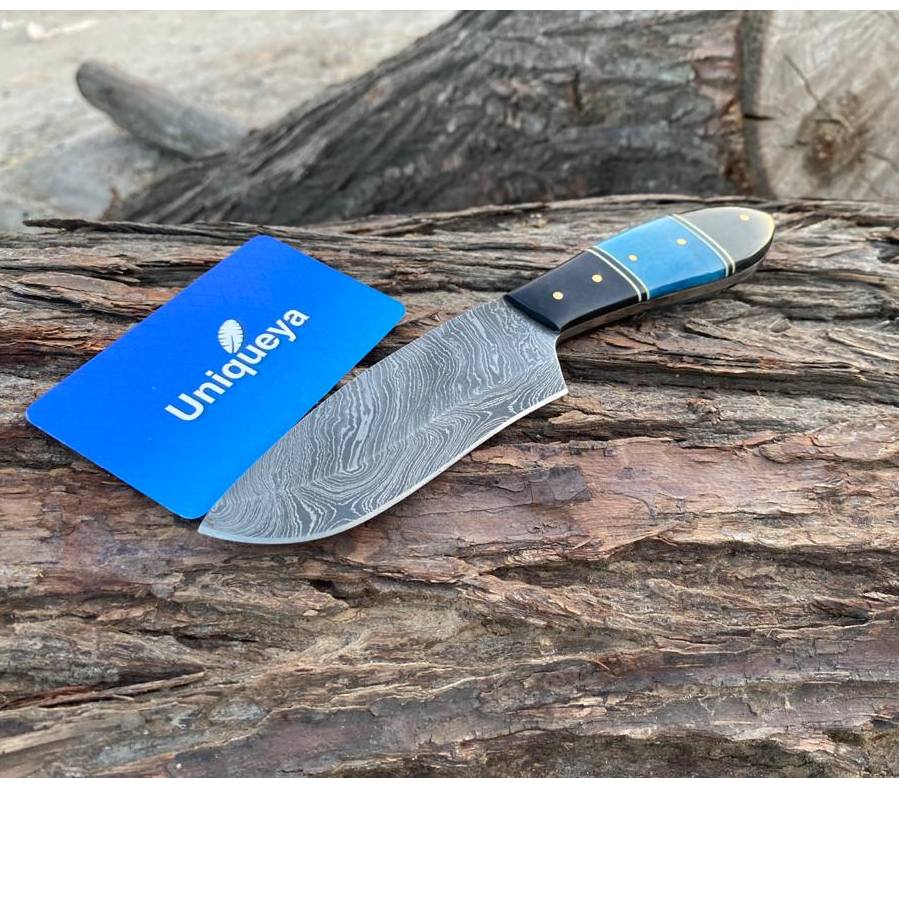 damascus steel hunting skinner knife with leather sheath Exporters, Wholesaler & Manufacturer | Globaltradeplaza.com