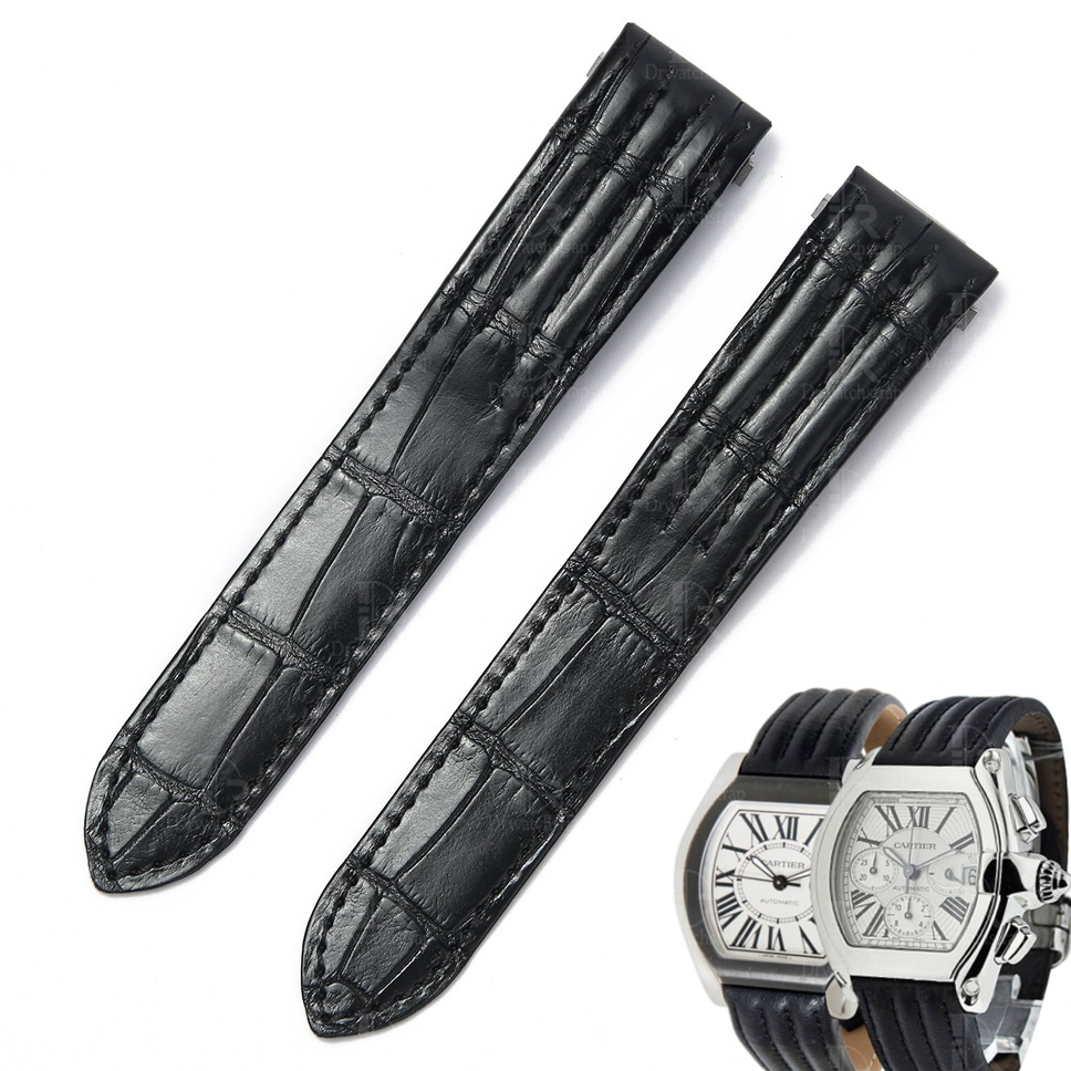 resources of Compatible with Cartier Roadster Strap quickswitch – Alligator leather with grooves (Multi-colors) exporters