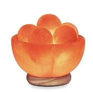 Himalayan Glow 1328 Bowl Salt lamp with Massage Ball Exporters, Wholesaler & Manufacturer | Globaltradeplaza.com