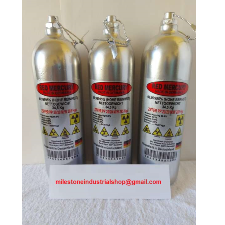 Buy Red liquid mercury 20/20 mining grade. exporter and supplier from
