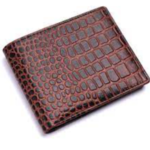 Crocodile print leather wallet. Exporters, Wholesaler & Manufacturer | Globaltradeplaza.com