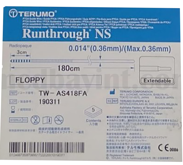 Terumo Runthrough NS TW-AS418FA Exporters, Wholesaler & Manufacturer | Globaltradeplaza.com