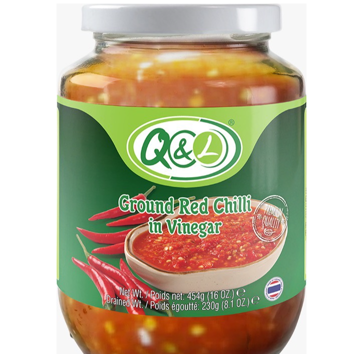 ground red chilli in vinegar exporter and supplier from Thailand