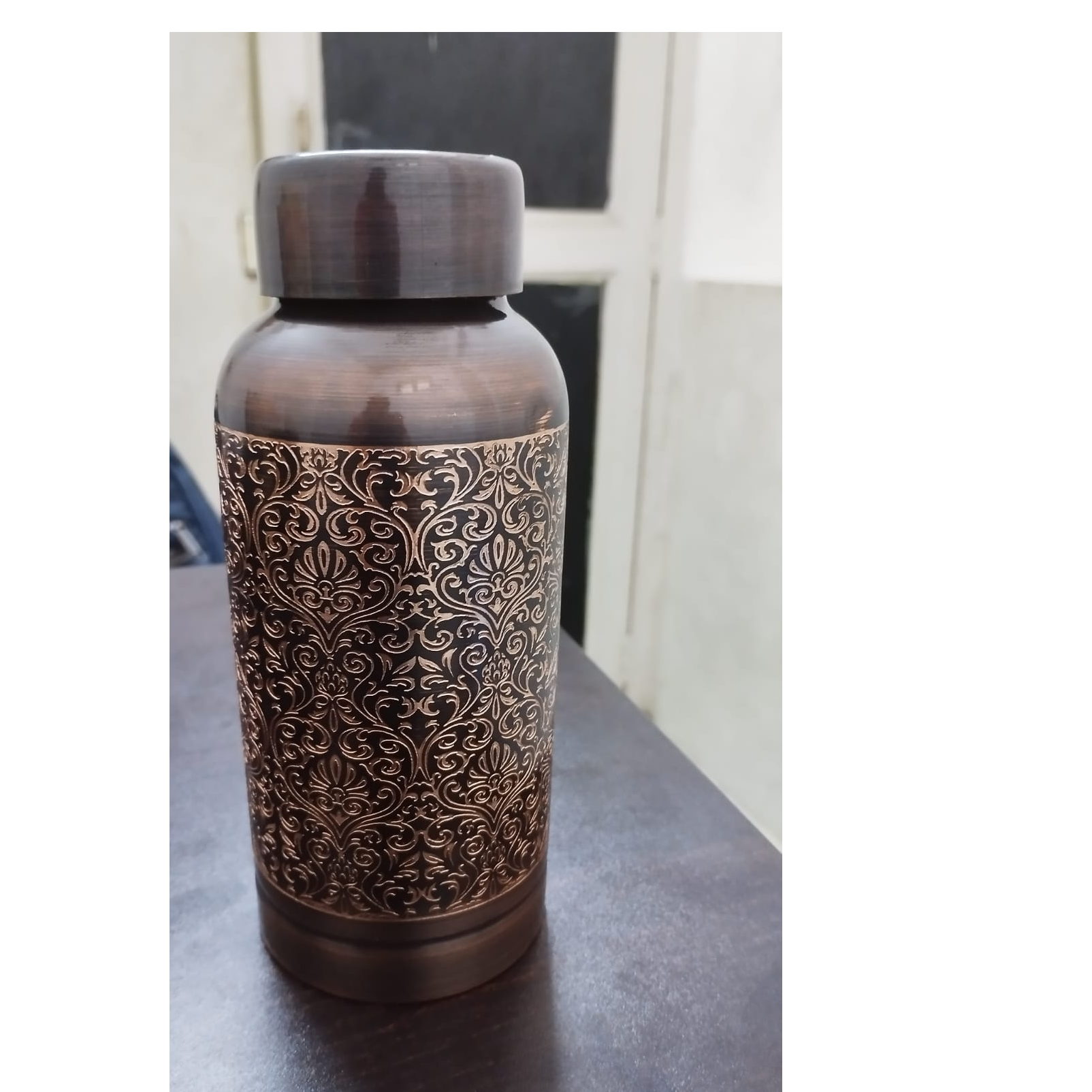 Antique Copper Water Bottle 600ml, 850ml, 1000ml exporter and supplier